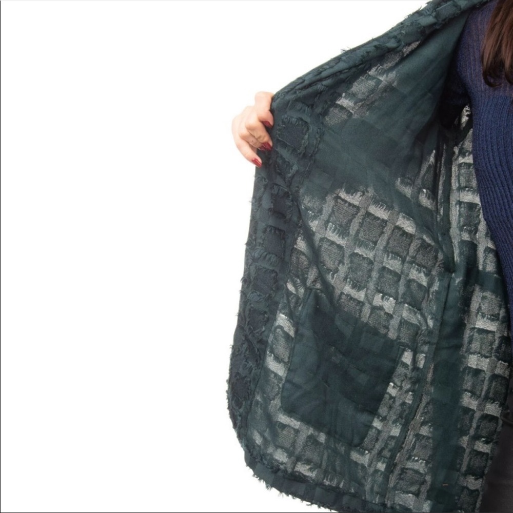 Love Stories Intimates Ritz Robe in Forest Green - Picture 3 of 9
